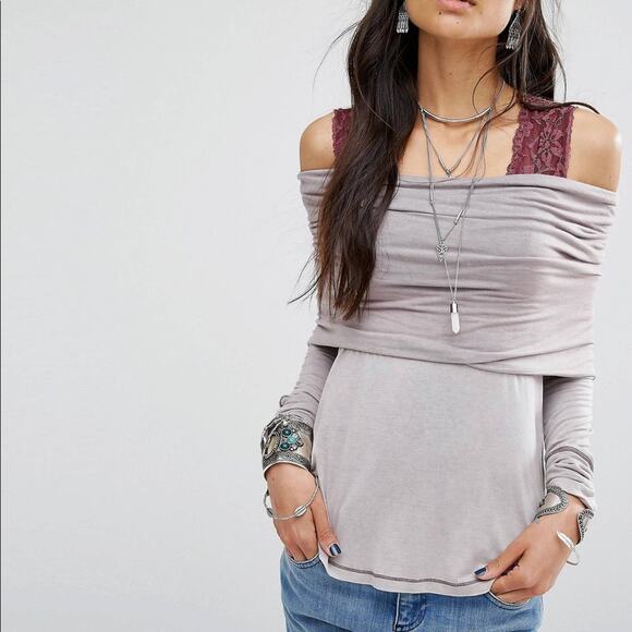 We The Free Free People Cosmo Cowl Neck Shirt Size Small - Picture 1 of 9